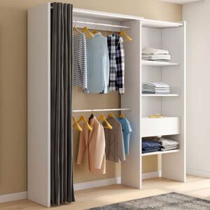 IDMarket Dressing extensible blanc et gris