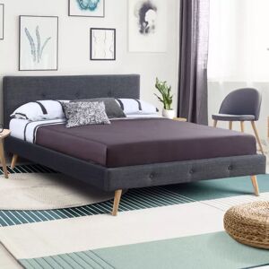 IDMarket Lit style scandinave 140x190 cm gris