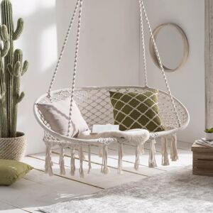 IDMarket Balancelle suspendue macrame