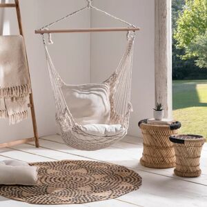 IDMarket Fauteuil suspendu macramé