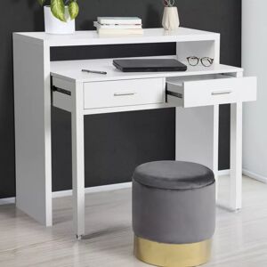 IDMarket Console bureau extensible blanc