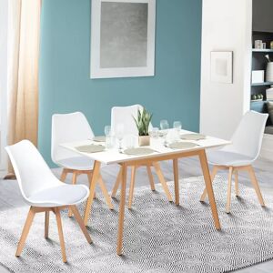 IDMarket Table extensible scandinave blanche