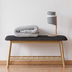 IDMarket Banquette d'entrée style scandinave gris anthracite