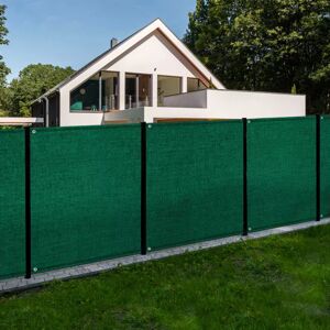 IDMarket Brise vue vert 1,8 m x 10 m occultant 150 g/m²