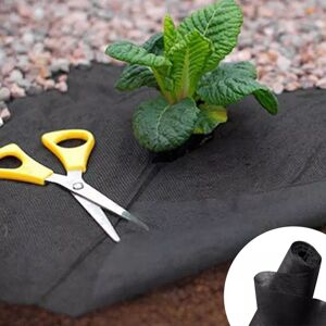 IDMarket Feutre geotextile noir pour paillage du jardin