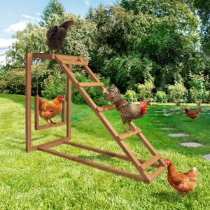 IDMarket Jeux pour poules avec perchoir et balancoire