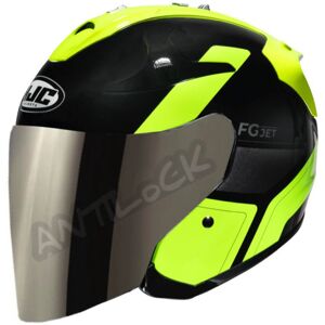 HJC CASQUE FG JET EPEN AVEC VISIeRE MIROIR IRIDIUM - S - FG JET EPEN AVEC VMI - MC3H