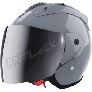 STORMER CASQUE JET SUN EVO 2.0 AVEC VISIeRE MIROIR IRIDIUM - L - SUN EVO 2.0 - GRIS NARDO VMI