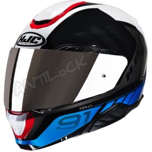 HJC CASQUE MODULABLE RPHA 91 RAFINO AVEC VISIèRE MIROIR IRIDIUM