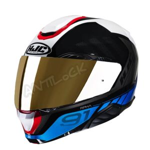 HJC CASQUE MODULABLE RPHA 91 RAFINO AVEC VISIèRE MIROIR OR