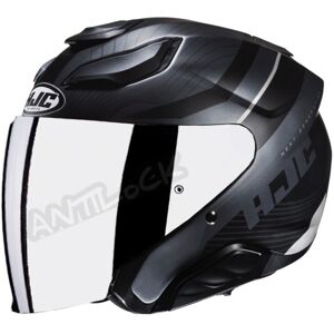 HJC CASQUE JET F31 NABY MAT AVEC VISIèRE MIROIR IRIDIUM - M - F31 - NABY MC5SF VMI