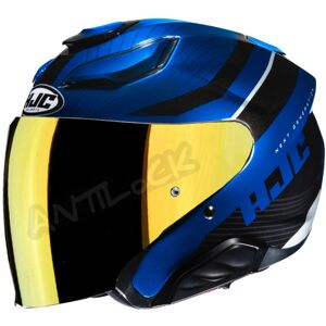 HJC CASQUE JET F31 NABY AVEC VISIèRE MIROIR OR - S - F31 - NABY MC2 VMO