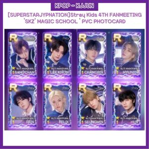 [SUPERSTARJYPNATION]Stray Kids 4TH FANMEETING  SKZ  MAGIC SCHOOL  CARTE PHOTO EN PVC - Publicité