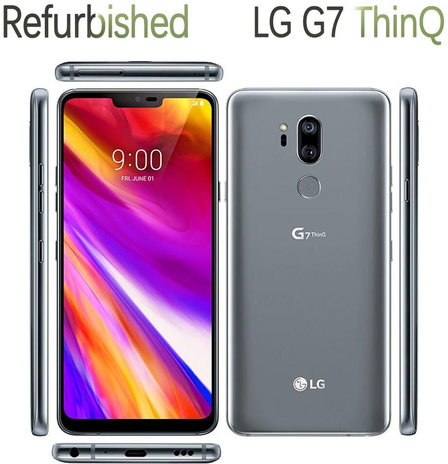 Remis à neuf LG Original LG G7 ThinQ G710N G710VM G710ULM 4G 4GB RAM 64GB ROM Téléphone portable Smartphone