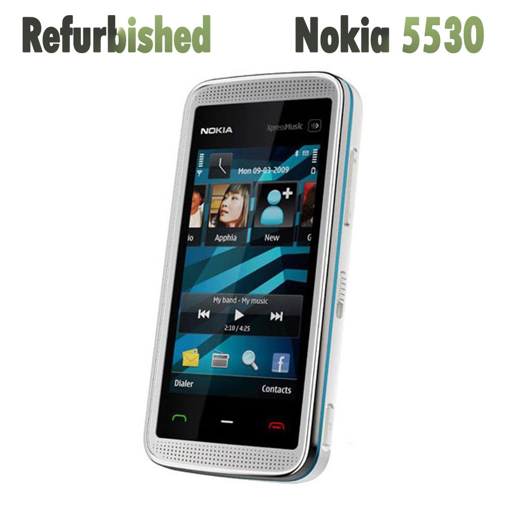 Téléphone portable Nokia 5530 Xpress Music d origine remis à neuf, 2,9 pouces, 1000 mAh, Symbian 9.4