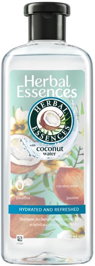 HERBAL ESSENCES Shampoing hydraté et rafraîchi à l eau de coco 400 ml.