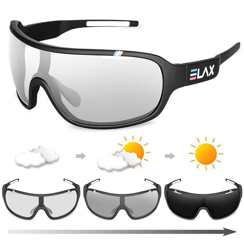 Elax Brand Polarisé Photochromique Uv400 Outdoor Road Cycling Eyewear Sports Cycling Sunglasses Men Women Bike Bicycle Glasses - Cycling Sunglasses