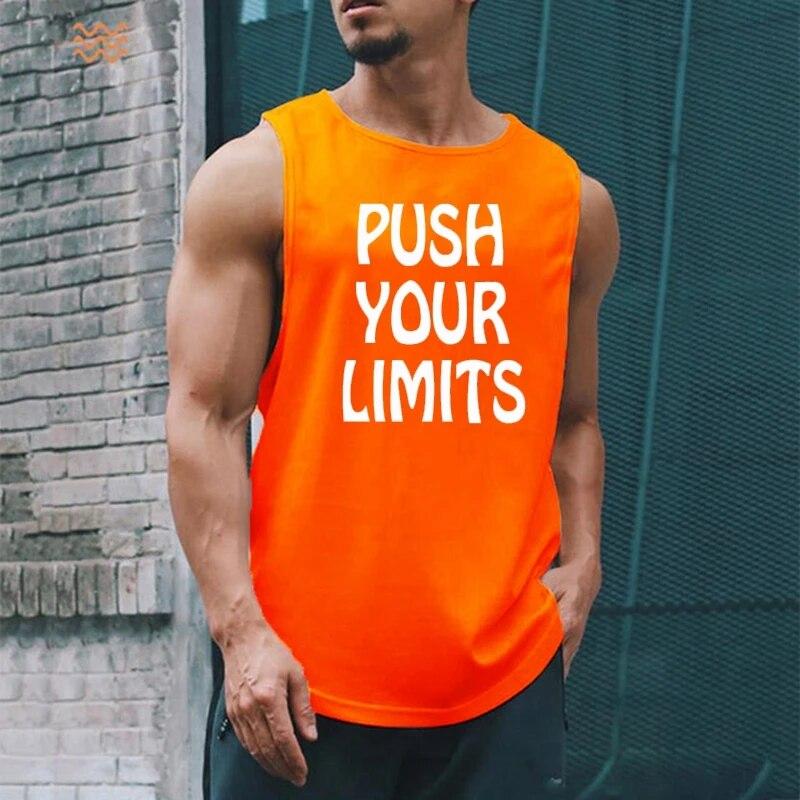 Men Sports Tank Top Summer Breathable Sleeveless Round Neck Solid Color Tops Running Fitness Tops for Men Clothing