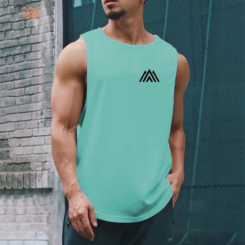 Men S Clothing Four Seasons Outdoor Basketball Quick Dry Fashion Gym Tank Top Sport Leisure Breathable Sleeveless Shirt