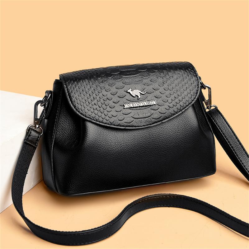 Vintage Women s Handbags High Quality Leather Totes Bag Female Top-Handle Bag Large Capacity Crossbody Shoulder Bag Hand Bag Sac