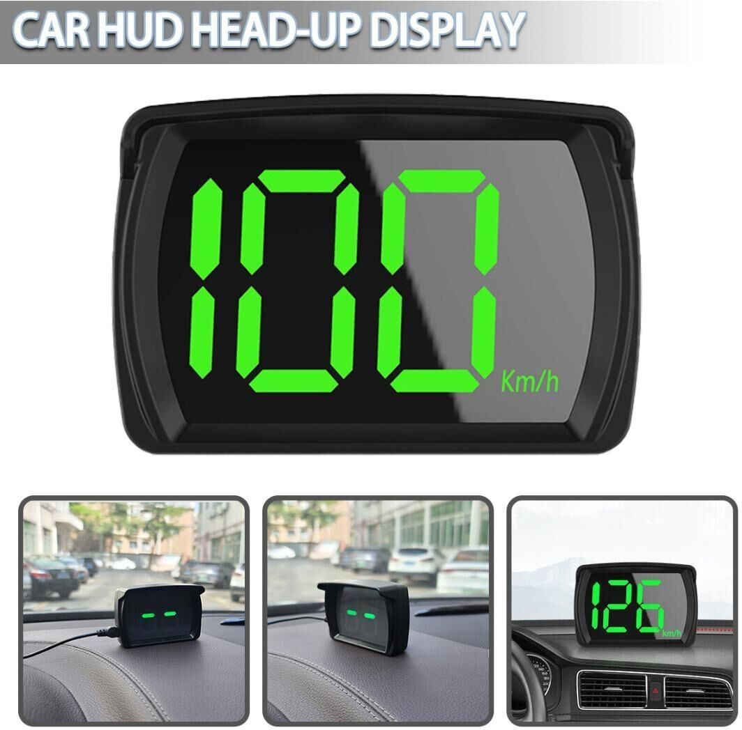 1Pcs Véhicule Monté HUD Head-up Affichage GPS Satellite Speedometer HD Universal Vehicle Odometer Car Digital Speed KMH