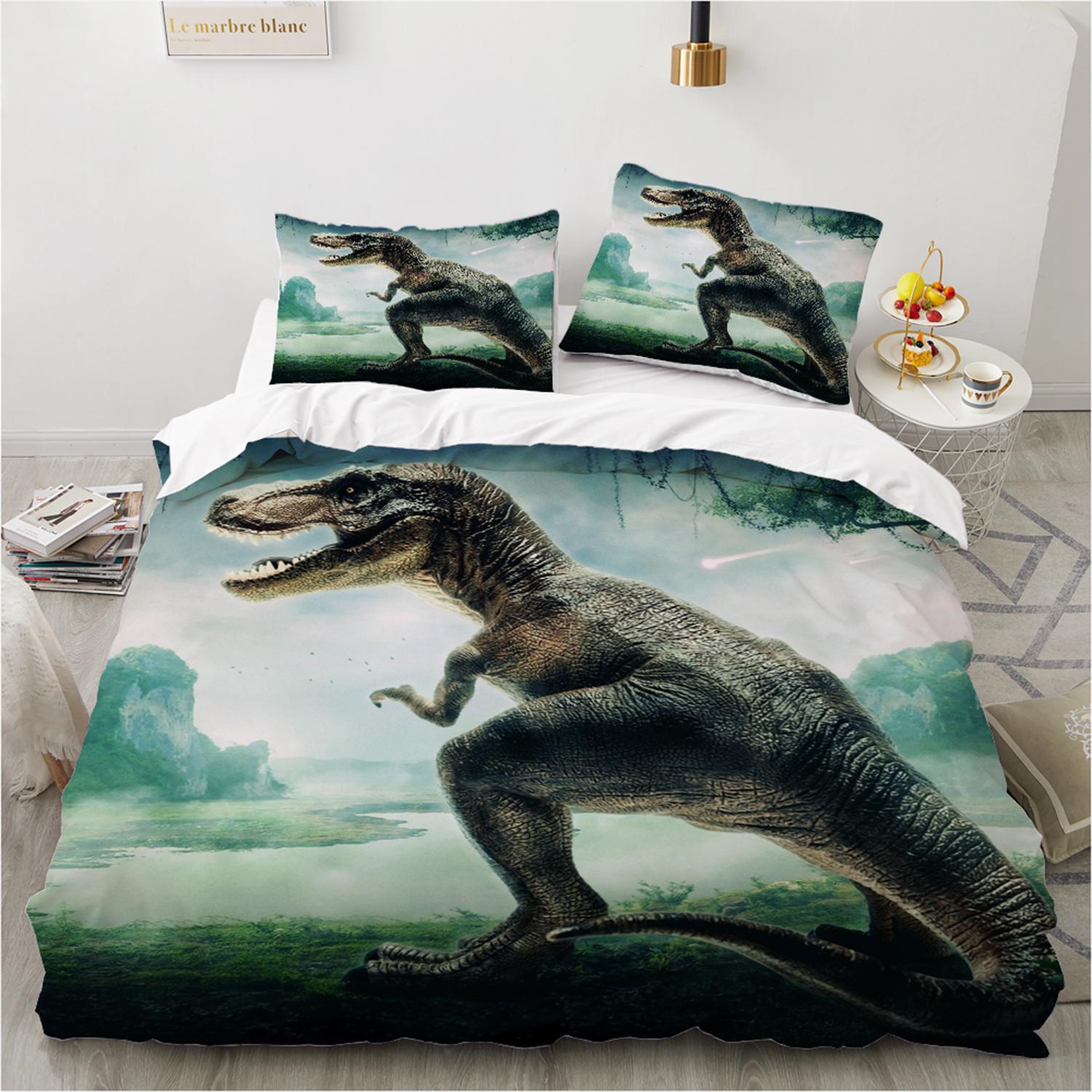 3D Bedding Sets Dinosaur Duvet Cover Print Comforter For Queen Size 2/3pcs Bed Linen With Pillowcase Bedclothes