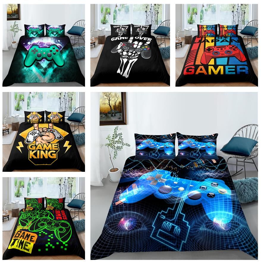 3D Game Controller Bedding Set Down Duvet Cover Bedding AU King Full Size Single Double Bed Home Decoration