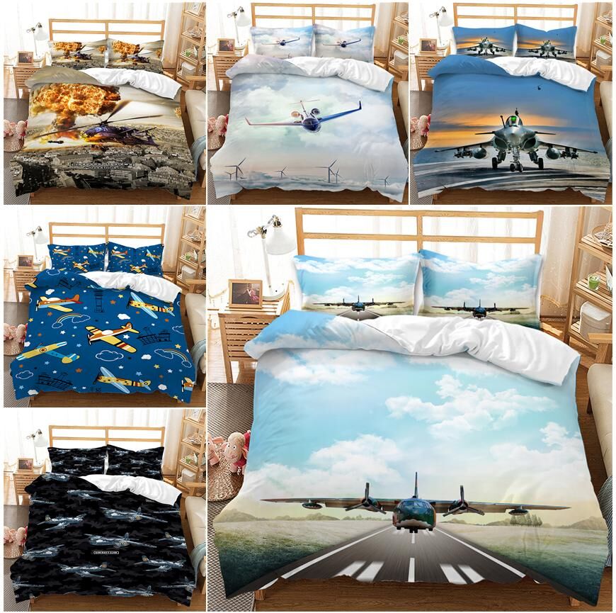 3D Home Bedding Set Bedding Bedding Bedding Quilt Cover Pillow Cover Bed Sheet / Double Bed 2/3 Piece Bedroom Decoration