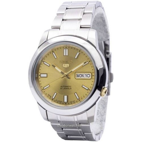 Montre pour homme Seiko 5 automatique 21 bijoux fabriquée au Japon SNKK13J1