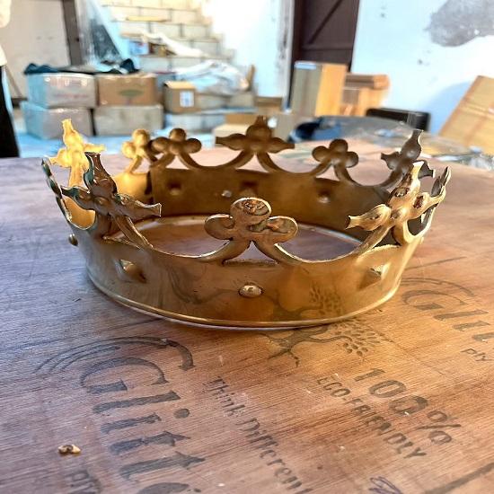 King Crown Brass Plantagenet Crown Brass Gift Article fait à la main médiéval Halloween Costume Christmas Gift item