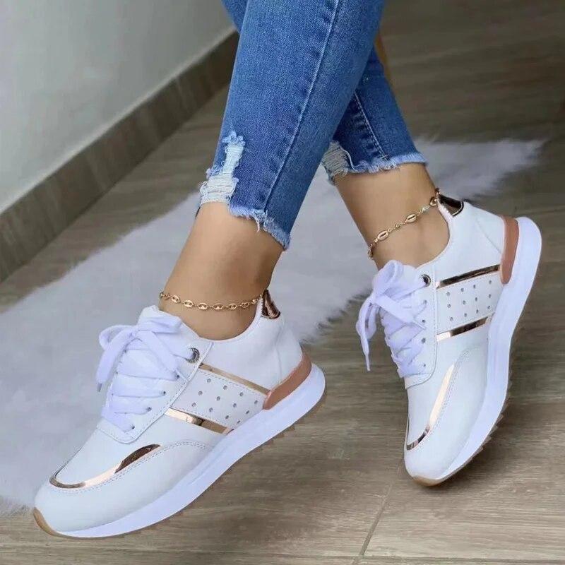 Sneakers Women Shoes Lace-Up Running Shoes Casual Women s Vulcanized Shoes