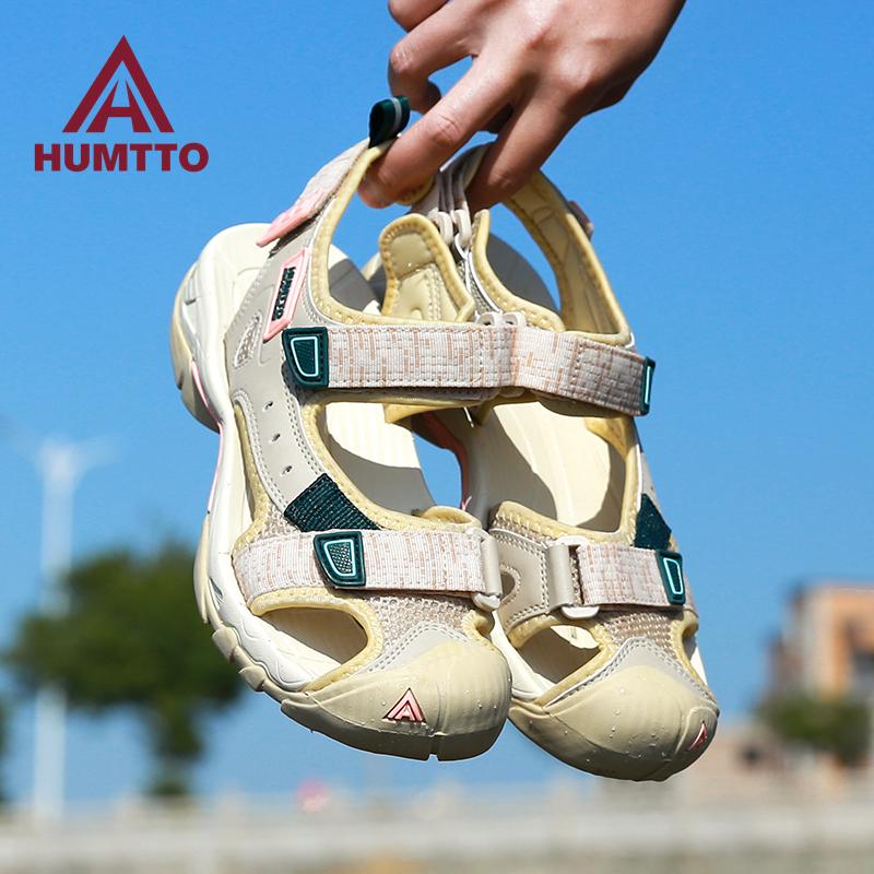 HUMTTO Sandals Femmes Respirant Quick Dry Beach Flat Water Shoes pour femme Luxury Designer Summer Outdoor Hiking Femmes Baskets