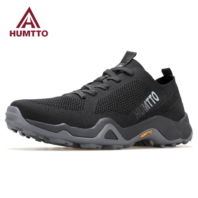 HUMTTO Sports Running Shoes Breathable Luxury Designer Shoes for Men Cushioning Black Man Casual Sneakers Jogging Mens Trainers