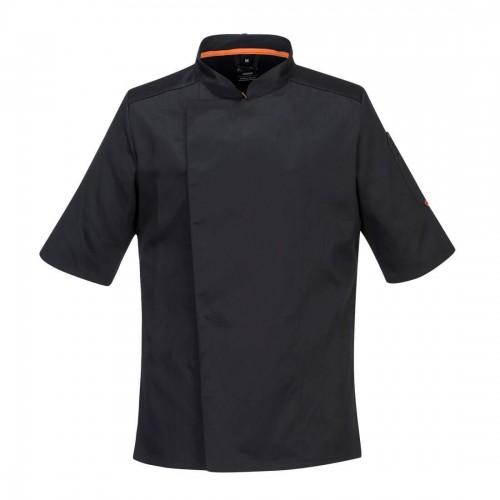 Portwest Mens Pro Stretch Short-Sleeved Chef Jacket