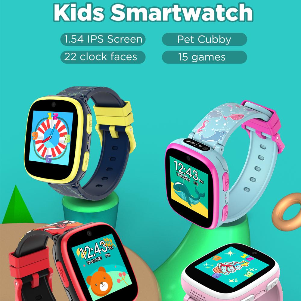 Kids Smart Watch Music Game 2 Cameras Video 15 Games Calculator Alarm Clock Touch Screen Children Flashlight Habit Track Clock