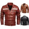 Veste pour hommes, costume de moto, nouvelle veste, même veste en cuir rayé, veste en cuir peluche, pour hommes