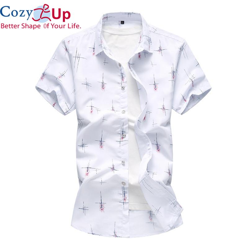 Cozy Up Summer New Men s Casual Shirt Fashion Print Slim Short Sleeve Shirt Hawaiian Shirt Brand Clothing