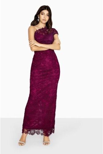 Paper Dolls Womens/Ladies Melbourne One Shoulder Lace Maxi Dress