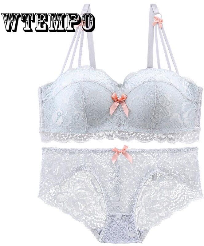 WTEMPO Women Lingerie Bralette Bra Set Underwear Panty Lace Set Lingerie Underwear Female Bras Brief Sets