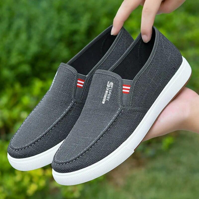 Men s Slip On Loafer Shoes, Breathable Lightweight Non-slip Canvas Shoes, Men s Sneakers, Spring And Summer