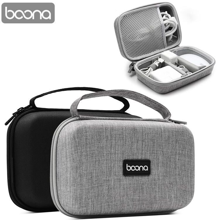 BOONA accessoires pour ordinateur portable adaptateur d alimentation étui voyage Gadgets électroniques sac pour Macbook air Pro Apple