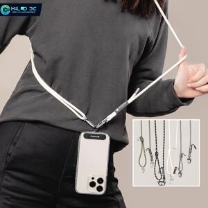 Lanière pour téléphone portable Switcheasy (82-143CM) Lanière universelle réglable en Nylon, lanière de collier et dragonne avec Clip de patch de téléphone pour téléphone - Publicité