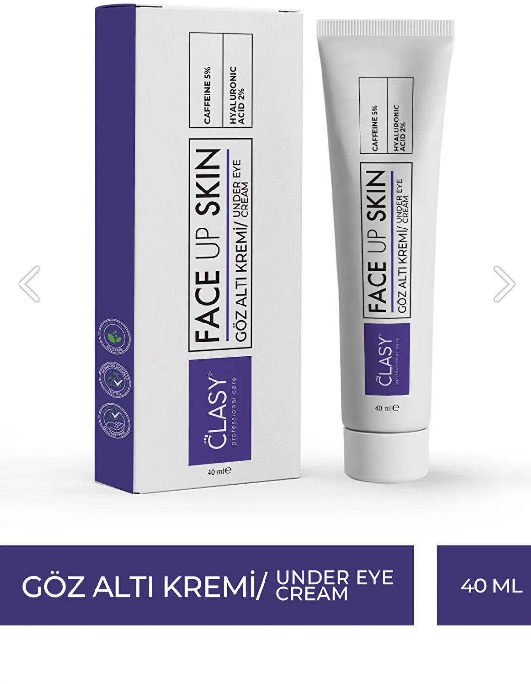 Face Up Skin Under Eye Cream 40 ml Under Eye Cream Moisturizer, la solution définitive pour les cernes sous les yeux