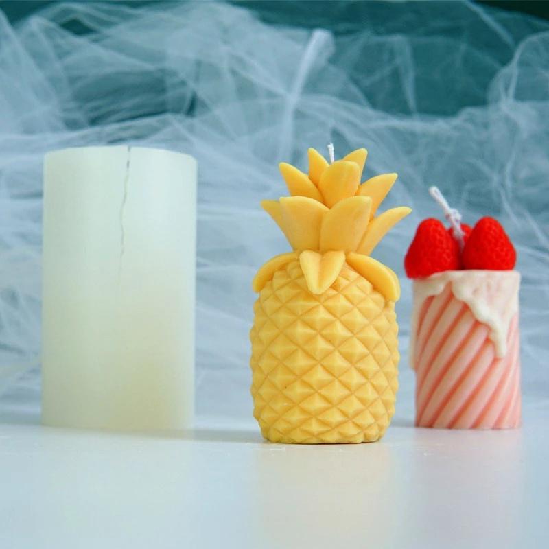 3D Pineapple Silicone Mold Candle Cake Molds Chocolate Candy Biscuits Moulds DIY Summer Party Cake Decorating Baking Tool