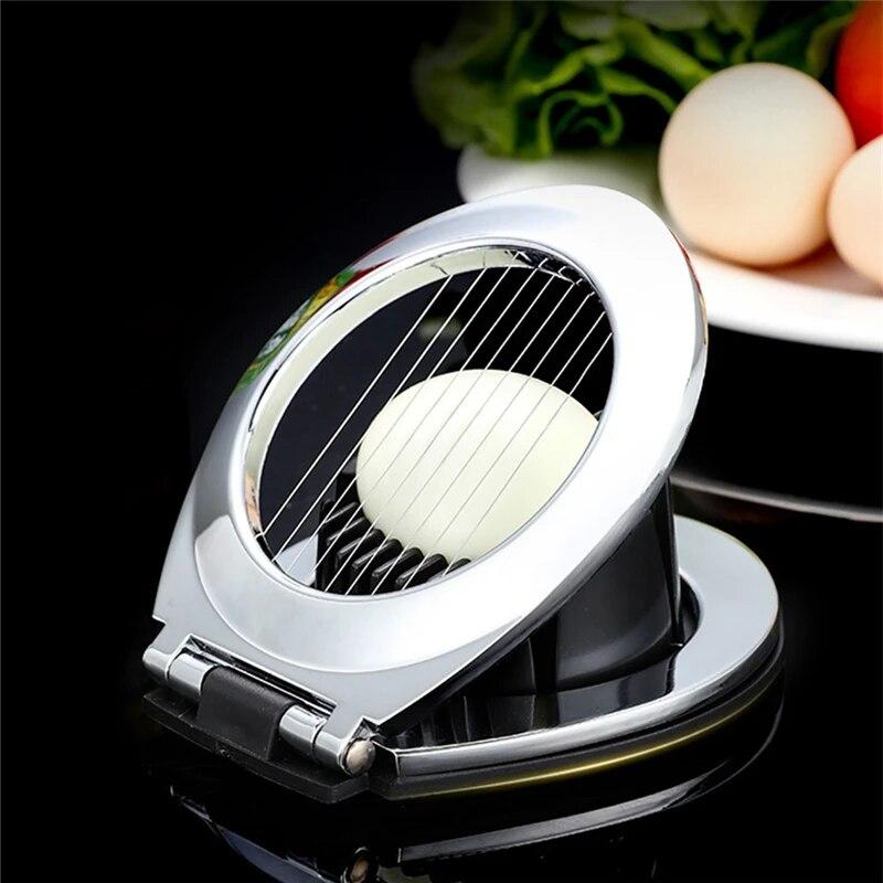 1PC Creative Stainless Steel Egg Cutters Multifunctional Two Modes Fruits Vegetable Cutting Slicers Home Kitchen Accessories