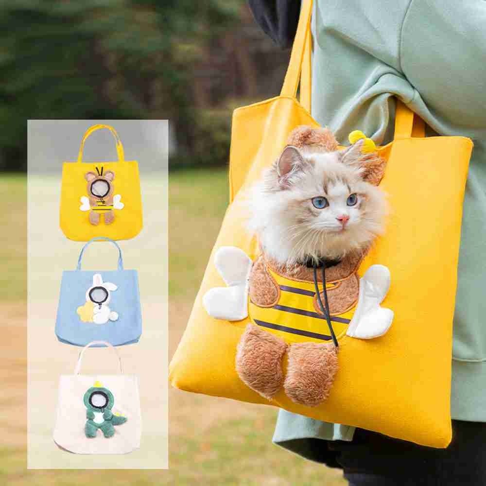 Canvas Pet Supplies Portable Handbag Tote Cat Shoulder Bag Puppy Messenger Bag Pet Knapsack