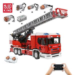 MOULD KING 17022 – jouets de construction techniques pour garçons, application RC, échelle de feu motorisée, Kits de camion, blocs de modèle, briques, jouets pour enfants, cadeau - Publicité