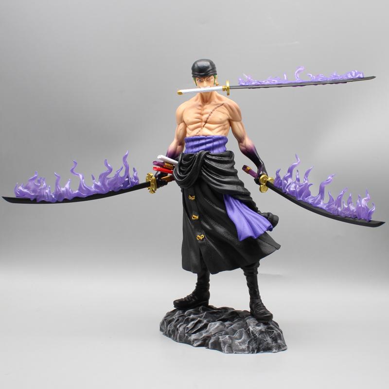Santoryu Zoro Action Figure Anime Statue PVC Collection Model Toys for Kids Gift