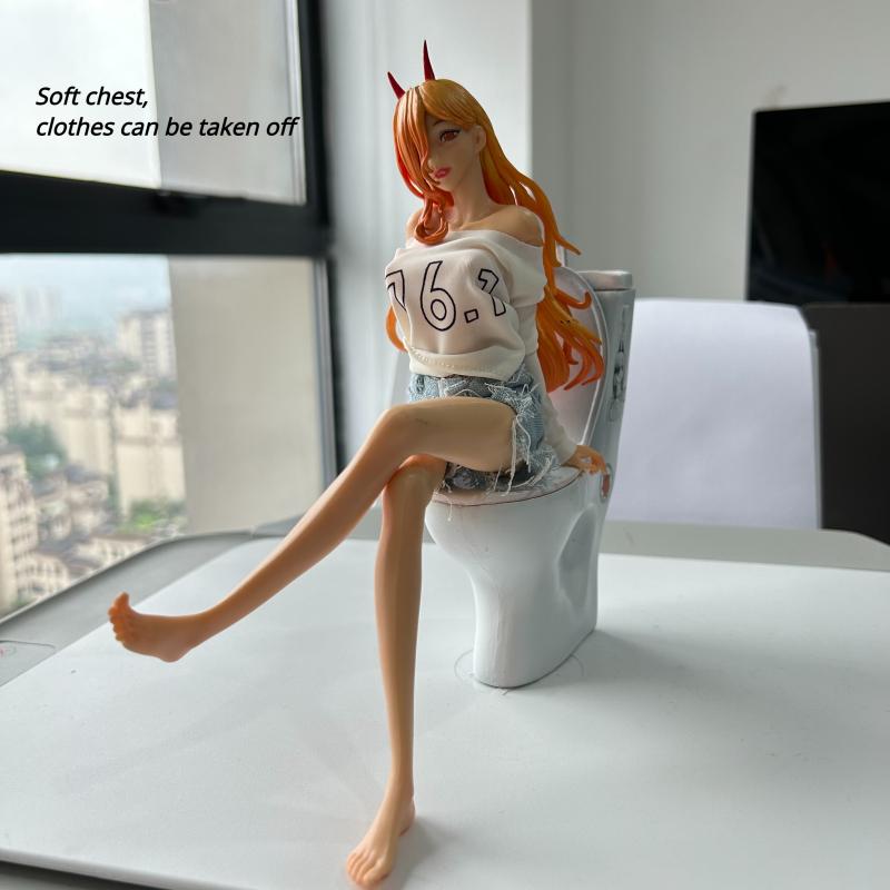 Tronçonneuse homme Figure puissance Kawaii Manga Statue Anime filles chaudes jouets pour garçon Collection poupée Anime Action Figurine cadeau d anniversaire