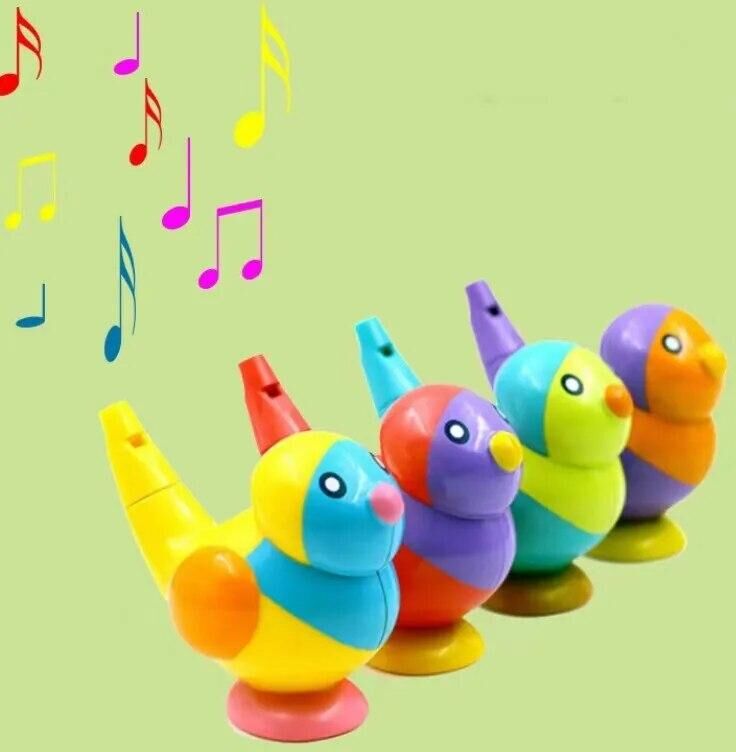 Coloured Drawing Water Bird Whistle Bathtime Musical Toy for Kid Early Learning Educational Children Gift Toy Musical Instrument